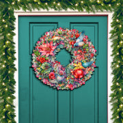 Summer Blooms Wreath Holiday Door Decor by G. Debrekht - Spring Easter Decor - 8611072H - Freeyouthzbandz