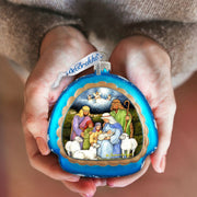 Holy Night Glass Ornament by Susan Winget - Nativity Holiday Decor - 756 - 205 - SW - Freeyouthzbandz