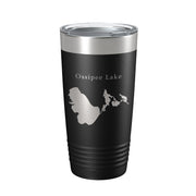 Ossipee Lake Map Tumbler Travel Mug Insulated Laser Engraved Coffee Cup New Hampshire 20 oz - Freeyouthzbandz