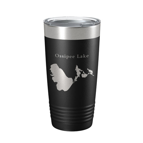 Ossipee Lake Map Tumbler Travel Mug Insulated Laser Engraved Coffee Cup New Hampshire 20 oz - Freeyouthzbandz