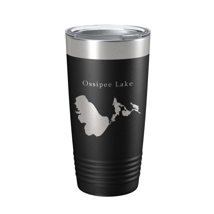 Ossipee Lake Map Tumbler Travel Mug Insulated Laser Engraved Coffee Cup New Hampshire 20 oz - Freeyouthzbandz