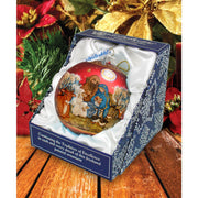 Story of Nativity Ball Glass Ornament Limited Edition by G. DeBrekht - Nativity Holiday Decor - 73853 - Freeyouthzbandz