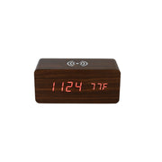 Walnut Wireless Phone Charger/Digital Clock - Freeyouthzbandz
