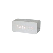 White Wood Wireless Phone Charger/Digital Clock - Freeyouthzbandz