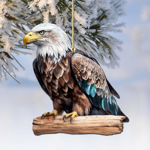 Bald Eagle Wooden Ornaments by G.Debrekht - Wildlife Holiday Decor - 8710101 - 2 - Freeyouthzbandz