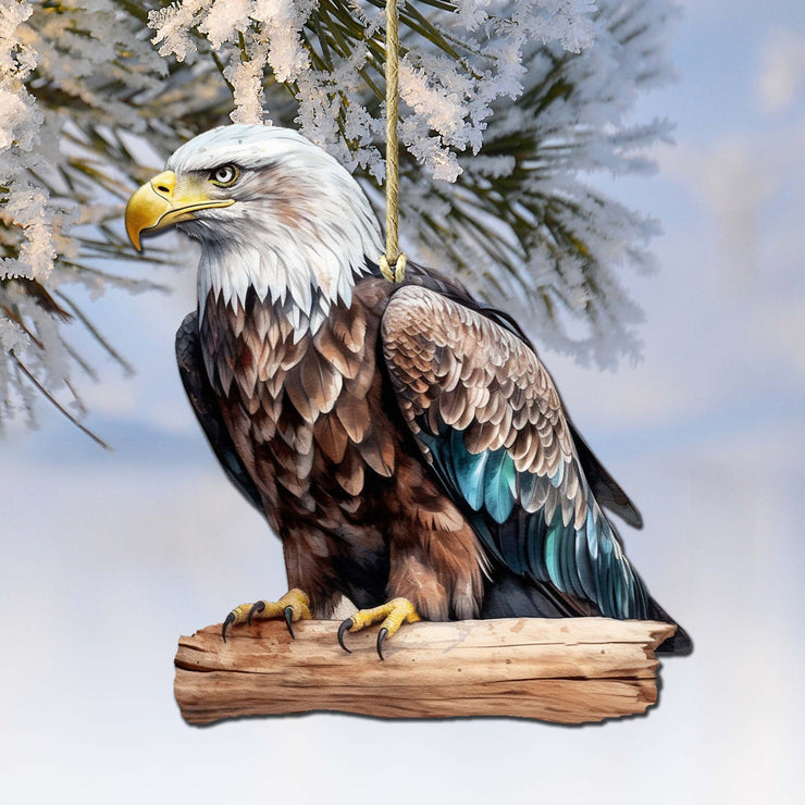 Bald Eagle Wooden Ornaments by G.Debrekht - Wildlife Holiday Decor - 8710101 - 2 - Freeyouthzbandz