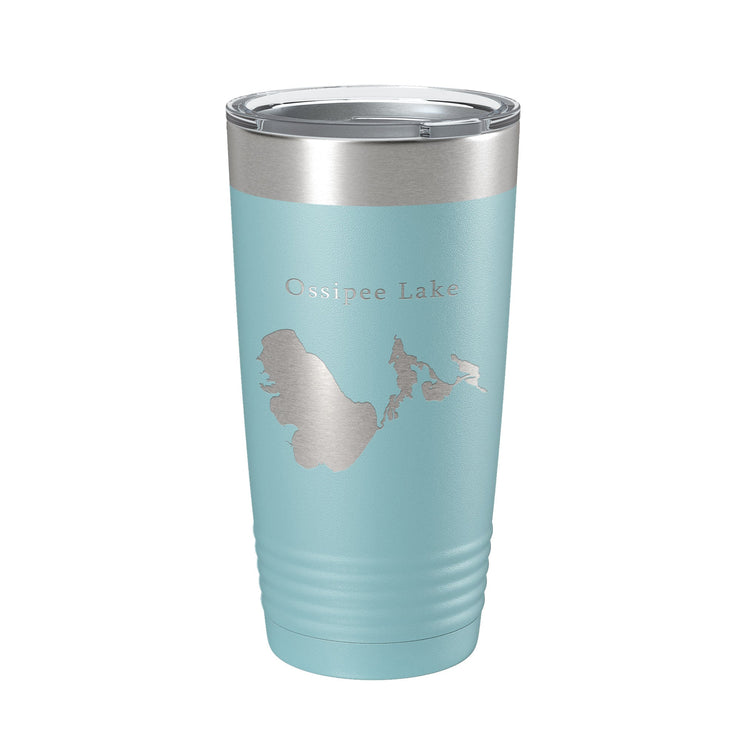 Ossipee Lake Map Tumbler Travel Mug Insulated Laser Engraved Coffee Cup New Hampshire 20 oz - Freeyouthzbandz