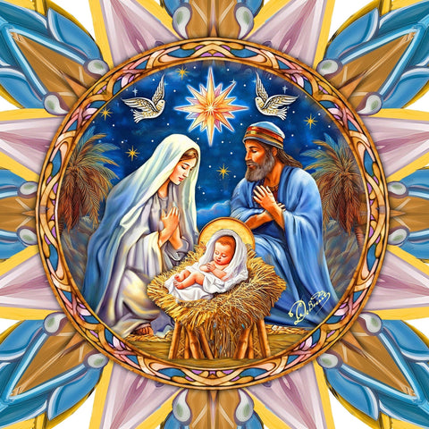 Nativity - themed Tree Topper Wooden Decor - Nativity Holiday Decor - Christmas Tree Topper - Freeyouthzbandz