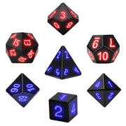 Luminous Electronic Glow Polyhedral DND RPG Game Dice Set of 7 - Freeyouthzbandz