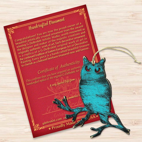 Rustic Owl Wooden Ornaments by Nature Wonders - Wildlife Holiday Decor - 8198218 - Freeyouthzbandz