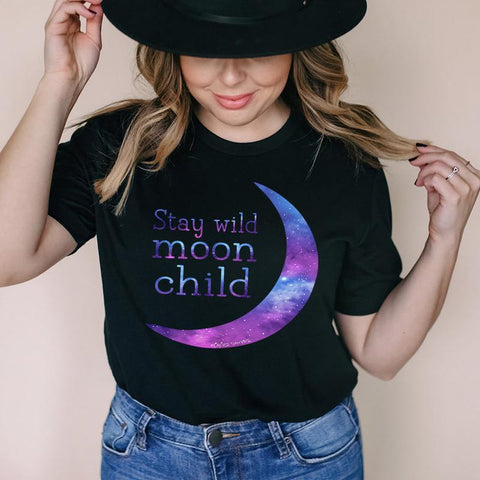 Stay Wild Moon Child T-Shirt - Freeyouthzbandz