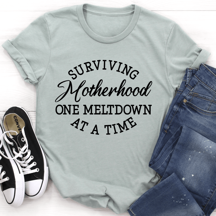 Surviving Motherhood T-Shirt - Freeyouthzbandz