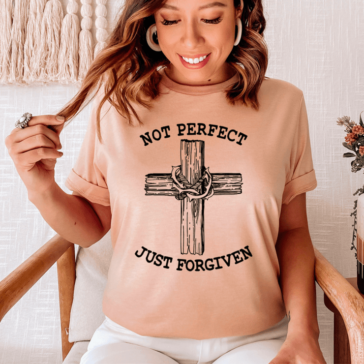 Not Perfect Just Forgiven T-Shirt - Freeyouthzbandz