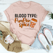 Blood Type Pumpkin Spice T-Shirt - Freeyouthzbandz