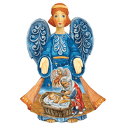 Adoration Angel Handcrafted Christmas Figurine by G. Debrekht - Nativity Holiday Decor - 552727 - Freeyouthzbandz