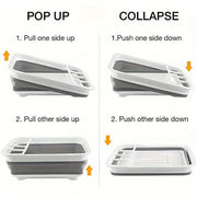 Dish Rack with Utensil Holder - Freeyouthzbandz