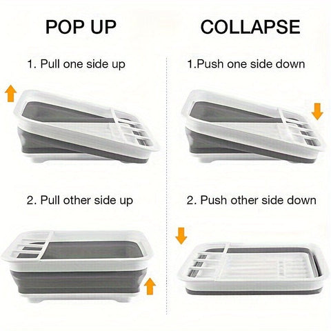 Dish Rack with Utensil Holder - Freeyouthzbandz