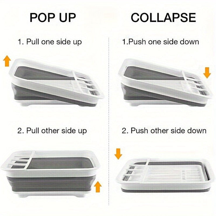 Dish Rack with Utensil Holder - Freeyouthzbandz