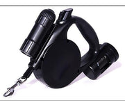 Nightwalk 4.5M Led Light And Waste Bag Dispenser Retractable Dog Leash