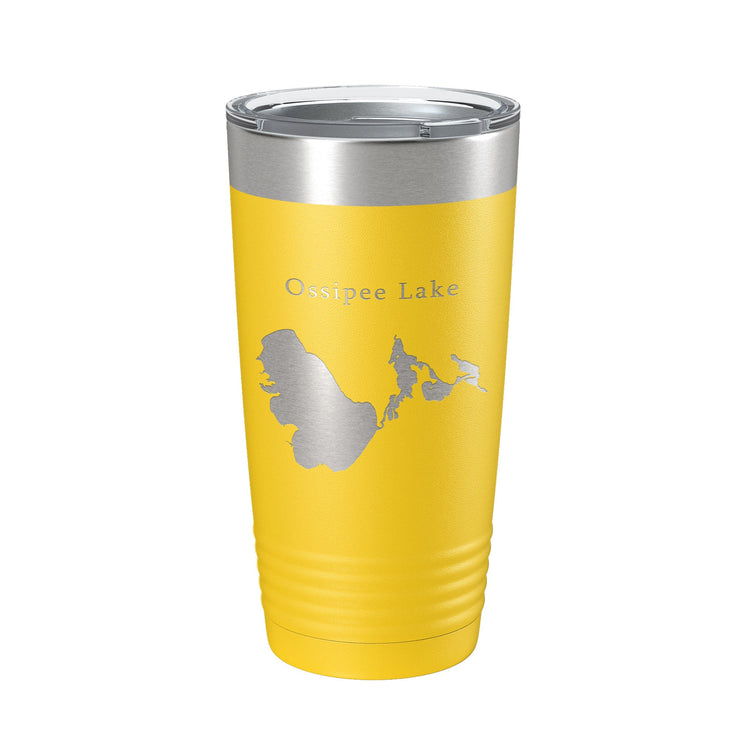 Ossipee Lake Map Tumbler Travel Mug Insulated Laser Engraved Coffee Cup New Hampshire 20 oz - Freeyouthzbandz