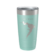 Lake Waco Map Tumbler Travel Mug Insulated Laser Engraved Coffee Cup Texas 20 oz - Freeyouthzbandz