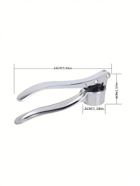 1PC Stainless Steel Garlic Press – Easy to Use & Washable - Freeyouthzbandz