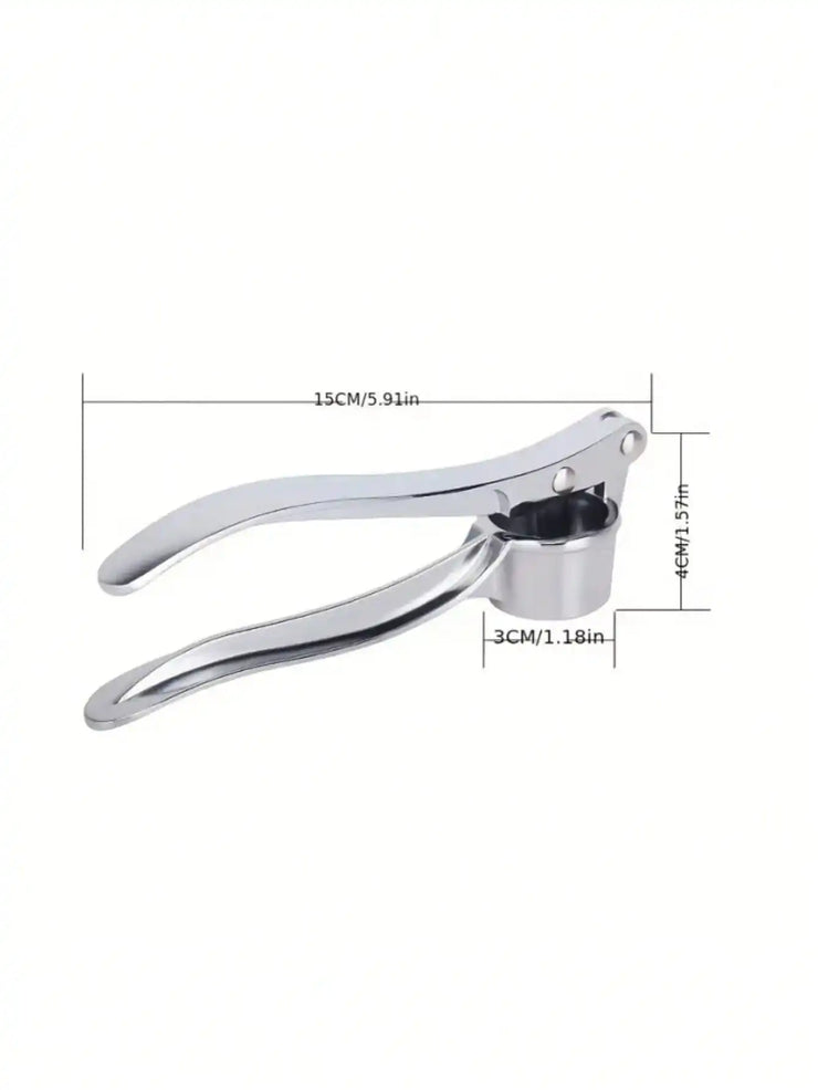 1PC Stainless Steel Garlic Press – Easy to Use & Washable - Freeyouthzbandz