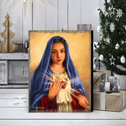 Immaculate Heart of Mary Wall Art by D. Gelsinger - Nativity Holiday Decor - 95686B - DG - Freeyouthzbandz