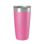 Alaska Tumbler Home State Travel Mug Insulated Laser Engraved Map Coffee Cup 20 oz - Freeyouthzbandz