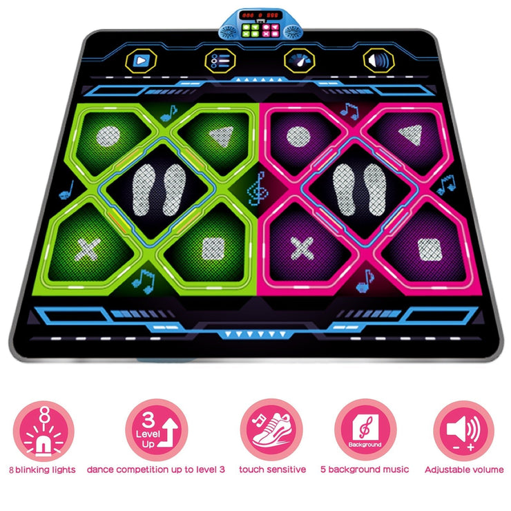 Double Electronic Dance Mat for Kids and Adults - Freeyouthzbandz