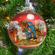 Story of Nativity Ball Glass Ornament Limited Edition by G. DeBrekht - Nativity Holiday Decor - 73853 - Freeyouthzbandz