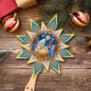 Nativity - themed Tree Topper Wooden Decor - Nativity Holiday Decor - Christmas Tree Topper - Freeyouthzbandz