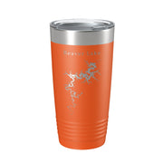 Beaver Lake Map Tumbler Travel Mug Insulated Laser Engraved Coffee Cup Arkansas 20 oz - Freeyouthzbandz