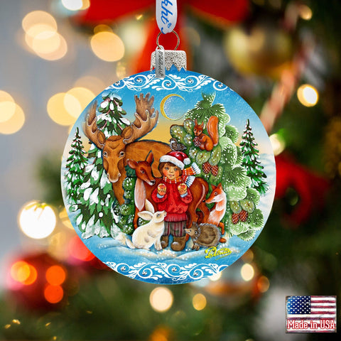 Winter Wonderland Glass Ornament by G. DeBrekht - Christmas Décor - 73372 - Freeyouthzbandz