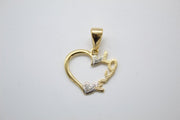 Gold Filled Heart Love - Freeyouthzbandz