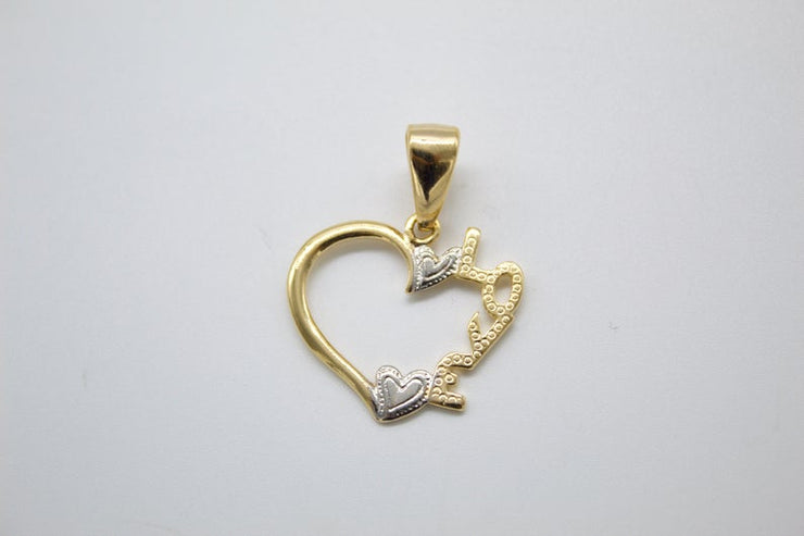 Gold Filled Heart Love - Freeyouthzbandz