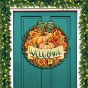 Welcome Front Door Welcome Sign, Wooden Front Porch Decor by G. Debrekht Thanksgiving Halloween Decor - 933123H - Freeyouthzbandz