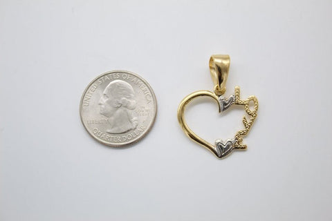 Gold Filled Heart Love - Freeyouthzbandz