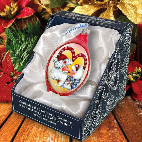 Merry Kissmas Glass Ornament by Jamie Mills - Price - Christmas Decor - 757 - 302 - MP - Freeyouthzbandz