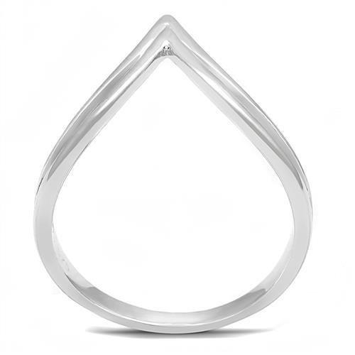 3W1383 - Rhodium 925 Sterling Silver Ring with No Stone - Freeyouthzbandz