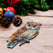 Night Owls Decorative Wooden Ornaments of 3 by G. Debrekht - Wildlife Decor - 8091004 - S3 - Freeyouthzbandz