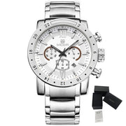MEGIR Luxury Men's Business Watches Chronograph Waterproof Stainless Steel Quartz Watch Calendar Male Clock Reloj Hombre 3008 - Freeyouthzbandz