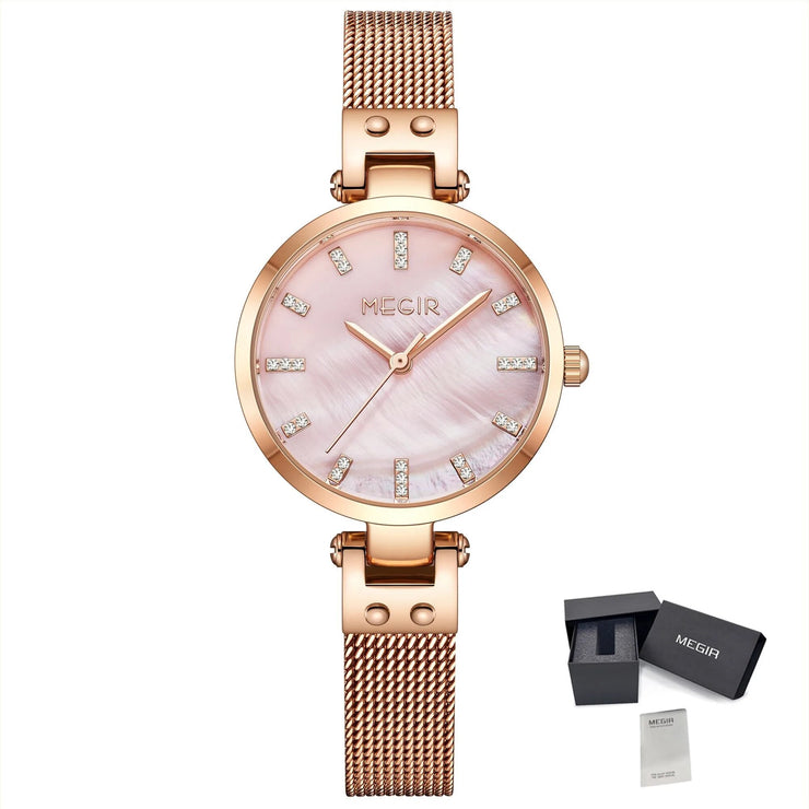 MEGIR Watches for Women Top Brand Fashion Ladies Wristwatch Waterproof Female Quartz Luxury Watch Montre Femme - Freeyouthzbandz