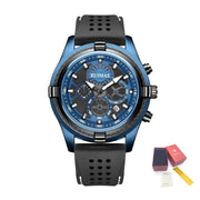 RUIMAS Top Luxury Quartz Wristwatches Men Silicone Large Dial Military Sports Watches Waterproof Luminous Date Reloj Hombre - Freeyouthzbandz