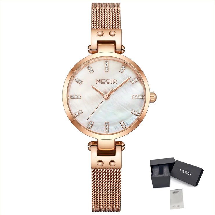 MEGIR Watches for Women Top Brand Fashion Ladies Wristwatch Waterproof Female Quartz Luxury Watch Montre Femme - Freeyouthzbandz