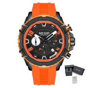 MEGIR Luxury Men's Watches Fashion Sport Quartz Watch Waterproof Date Chronograph Military Wristwatches Clock Reloj Hombre 2200 - Freeyouthzbandz
