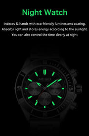 MEGIR Watch with Chronograph Men Fashion Quartz Military Waterproof Calendar Business Casual Wrist Watches Clock Montre Homme - Freeyouthzbandz