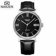 NAKZEN Men Business Automatic Mechanical Watches Brand Luxury Leather Man Wrist Watch Male Clock Relogio Masculino Miyota 9015 - Freeyouthzbandz
