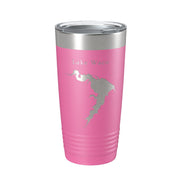Lake Waco Map Tumbler Travel Mug Insulated Laser Engraved Coffee Cup Texas 20 oz - Freeyouthzbandz