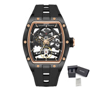 MEGIR Original Fashion Men Watches Automatic Mechanical Watch Steel Case Sport Skeleton Dial Wristwatch Waterproof Clock Reloj Hombre 2242 - Freeyouthzbandz